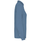 Ecologisch verwassen damesoverhemd Washed Cool Blue XXL