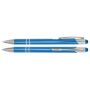 Aluminium touch-stylus balpen Marseille Blauw - Blauwe inkt
