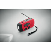 ONDA - Draagbare radio met LED lamp   MO2746- - Rood