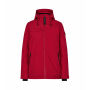 Gewatteerde winterjas met capuchon | dames - Rood, 3XL