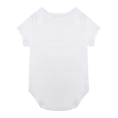 Body met korte mouwen van biologisch katoen White 0/3M