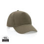 Impact 5 panel 190gr Recycled cotton cap with AWARE™ tracer, green