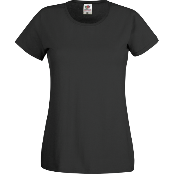 Original-T Ladies' T-shirt (Full Cut 61-420-0) Black XS Original-T Ladies' T-shirt (Full Cut 61-420-0) Black XS