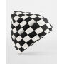 Checkerboard Beanie - Black/Charcoal - One Size