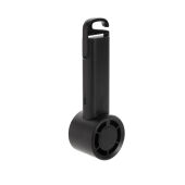 Twist RCS rplastic herlaadbare draagbare ventilator, zwart