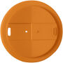 Americano® Eco 350 ml gerecyclede beker met spill-proof deksel - Oranje/Wit