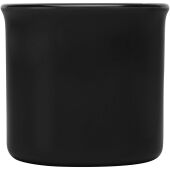 Bari 240 ml keramische mok met glanzende afwerking - Zwart