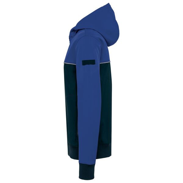 3-laags unisex softshelljas in twee kleuren Navy / Royal Blue 5XL 3-laags unisex softshelljas in twee kleuren Navy / Royal Blue 5XL