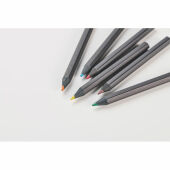 NEGRO - 6 zwarte kleurpotloden - Zwart