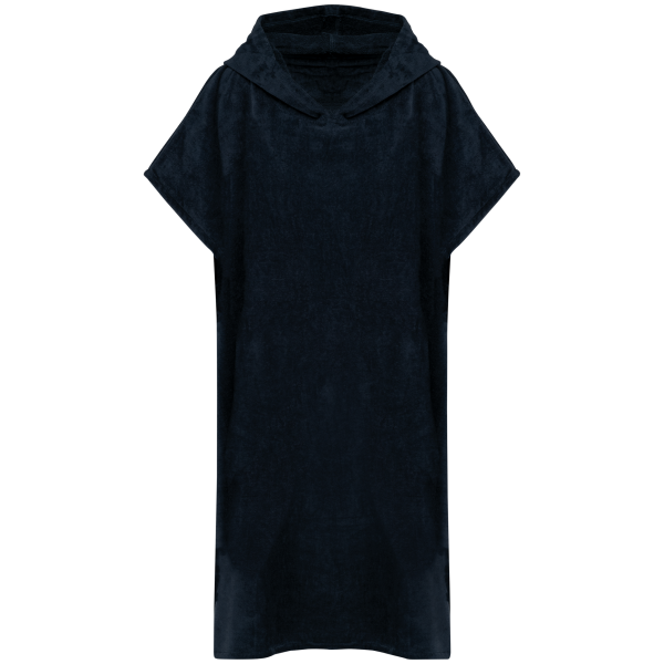 Uniseks poncho met capuchon van badstof Uniseks poncho met capuchon van badstof