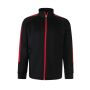 KID'S KNITTED TRACKSUIT TOP, BLACK/RED, 11/12, FINDEN HALES