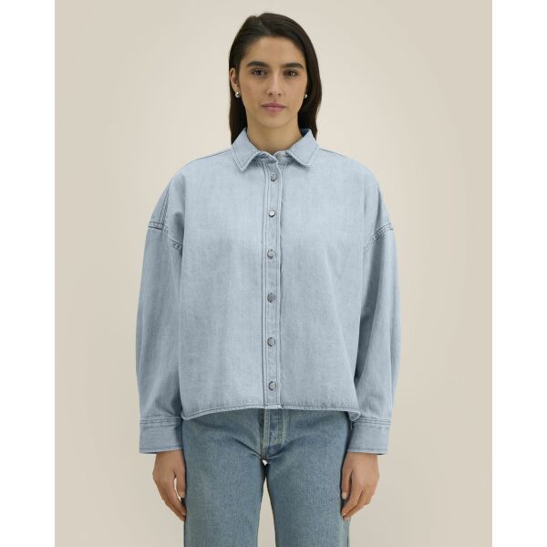 Stella Ember - De dames denim overshirt Stella Ember - De dames denim overshirt