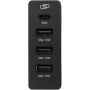 ADAPT 72 W PD-laadstation van gerecycled plastic - Zwart