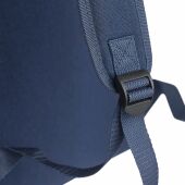 Gerecyclede polycotton (330 gsm) roll-top rugzak Thaddeus blauw