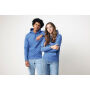 Iqoniq Torres gerecycled katoen hoodie ongeverfd, heather blue (XXS)
