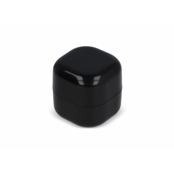 Kubieke lippenbalsem gerecycled ABS - Zwart Kubieke lippenbalsem gerecycled ABS - Zwart