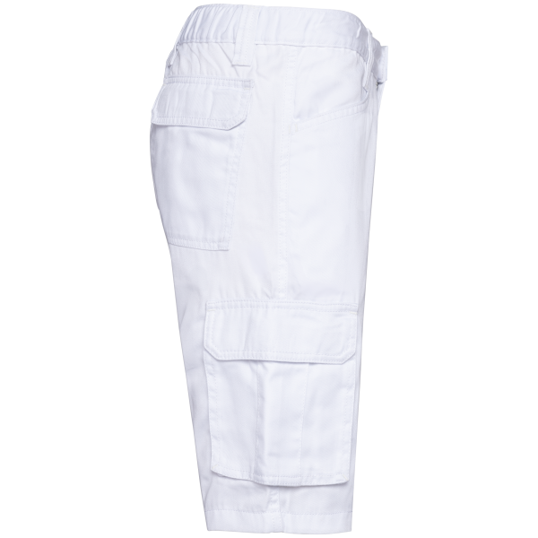 Ecologische heren bermuda met meerdere zakken White 5XL Ecologische heren bermuda met meerdere zakken White 5XL