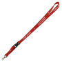 Lanyards - 1 kleur bedrukt met trigger clip & plastic buckle 20 mm rood