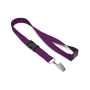 Afneembare polyester pantone met zeefdruk, gekleurde koord met bulldogclip