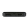 RCS standaard recycled plastic wireless powerbank, zwart