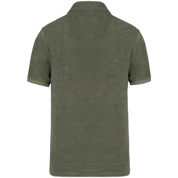 Ecologische badstof herenpolo Organic Khaki XS Ecologische badstof herenpolo Organic Khaki XS