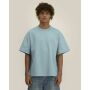 Hazener - Het unisex relaxed interlock T-shirt - Pebble Blue (XXS) Hazener - Het unisex relaxed interlock T-shirt - Pebble Blue (XXS)