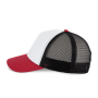 Truckerpet met 5 panelen van canvaskatoen - K-up Gold Label White / Light Scarlet Red / Black One Size