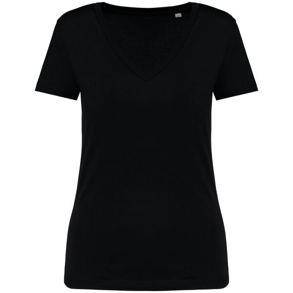 Ecologisch dames-T-shirt met V-hals