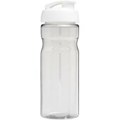 H2O Active® Eco POP Base 650 ml sportfles met kanteldeksel - Transparent/Wit