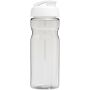 H2O Active® Eco Base 650 ml sportfles met kanteldeksel - Transparant/Wit