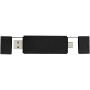 Mulan dubbele USB 2.0 hub - Zwart Mulan dubbele USB 2.0 hub - Zwart
