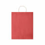PAPER TONE L - Grote papieren geschenktas - Rood