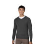 SEVEN SEAS The knit | v-neck - Donkergrijs gemêleerd, S