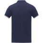 Morgan duotone herenpolo met korte mouwen - Marineblauw - 2XL