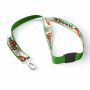 Polyester keycord met gesublimeerde satijnen overlay
