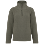Enzo - Fleece met ritskraag Green Marble Heather 4XL
