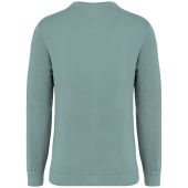 Ecologische uniseks sweater met ronde hals French Terry Washed Jade Green 4XL