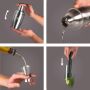 Vacu Vin Cocktailset Bar in a Box Starter - zilver