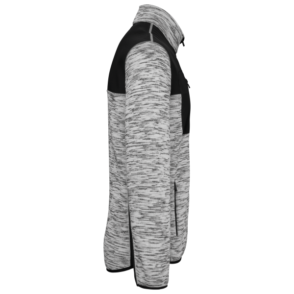 Gerecycled herenjasje in polytricot Light Grey Melange / Black 5XL Gerecycled herenjasje in polytricot Light Grey Melange / Black 5XL