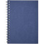 Desk-Mate® A6 recycled colour spiral notebook - Dark blue