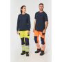 Gerecyclede veiligheidsbroek met veel zakken Hi Viz Orange / Navy 34 FR