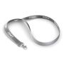 Polyester keycord met reflecterende overlay Polyester keycord met reflecterende overlay