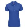 RUS Ladies Fitted Stretch Polo, Azure Blue, XXL