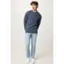 IQONIQ Denali gerecycled katoen sweater ongeverfd, heather navy (XXXL)