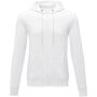 Theron heren hoodie met ritssluiting - Wit - 5XL Theron heren hoodie met ritssluiting - Wit - 5XL