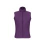 Bodywarmer van microfleece dames purple M