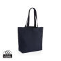 Impact Aware™ re-canvas shopper met vakje 240gsm ongeverfd, donkerblauw