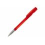 Balpen Nash metal tip transparant - Transparant Rood