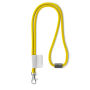 Polyester 2-kleurige koord-lanyard met full color label