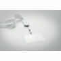 ZIP LANYARD - Lanyard met badgehouder - Wit